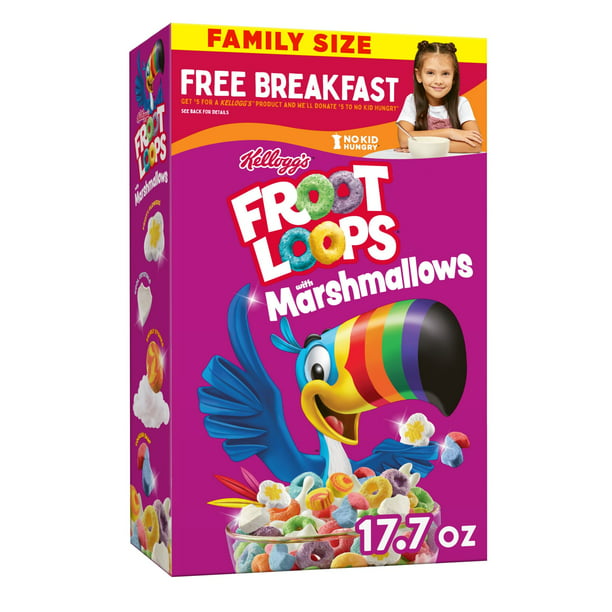 Kellogg's Froot Loops w/Marshmallows, Family Size (17.7oz.)