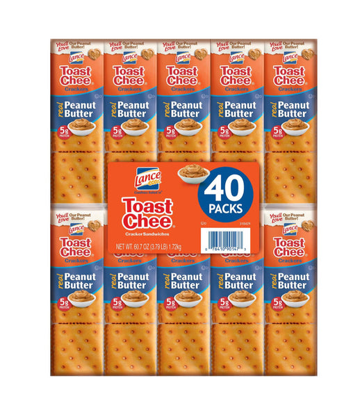 Lance ToastChee Peanut Butter Crackers, (40ct.)