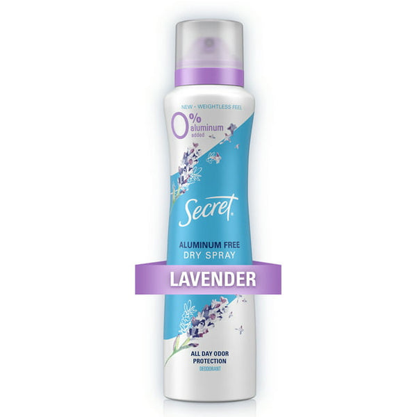 Secret Dry Spray Deodorant, Lavender (4.1oz.)