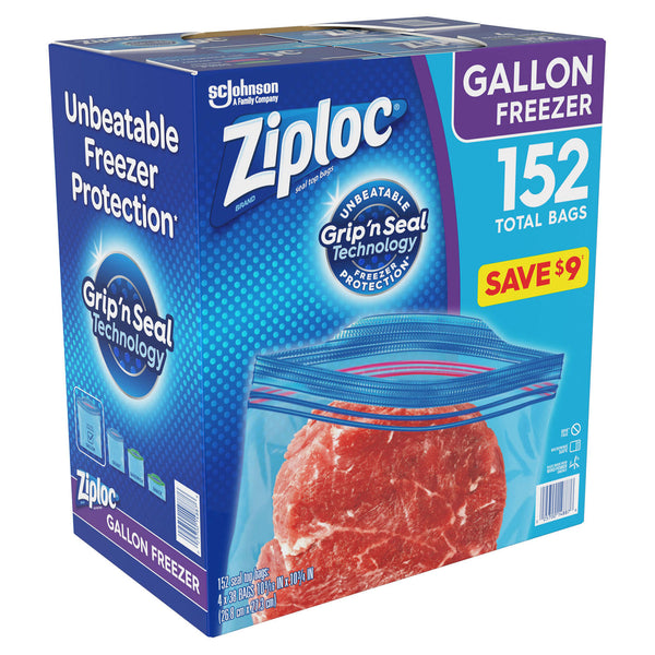 Ziploc Easy Open Tabs Freezer Gallon Bags