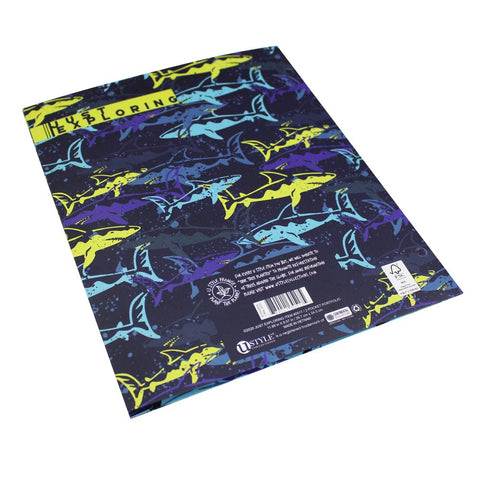 U Style Just Exploring Two-Pocket Shark Paper Folder