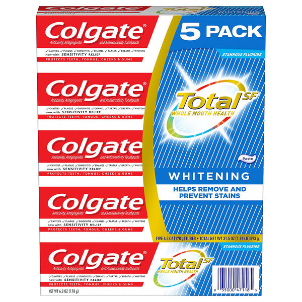 Colgate Total Whitening Toothpaste (6.3 oz., 5 pk.)