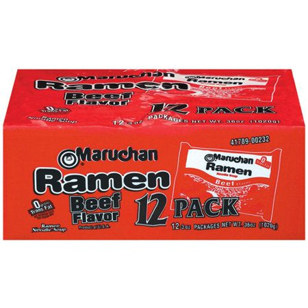 Maruchan Ramen Beef Flavor Noodle Soup, (12ct. 3oz.)