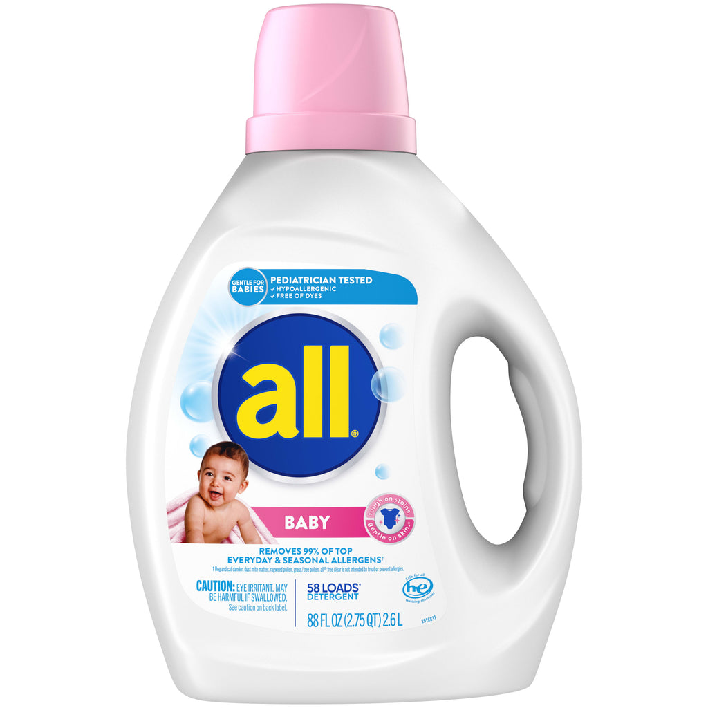 all Baby Liquid Laundry Detergent, Gentle (88 oz.,58 loads)