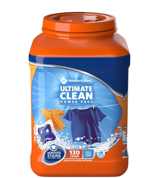 Member's Mark Ultimate Clean Laundry Detergent Power Pacs (130ct.)