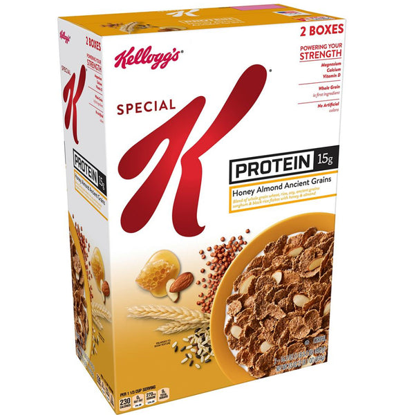 Kellogg's Special K Protein Honey Almond Ancient Grains Cereal, (2 pk./16.5 oz.)