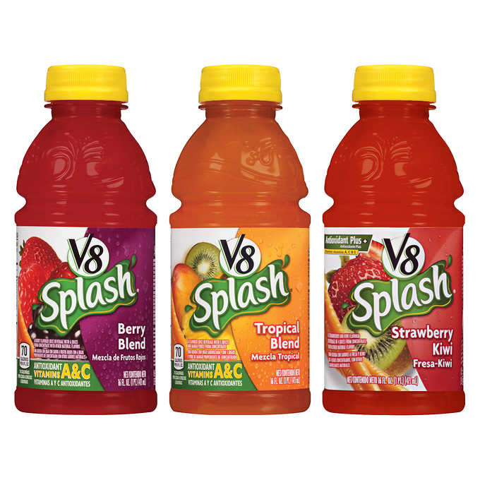 V8 Splash Variety Juice, (12/16oz.)