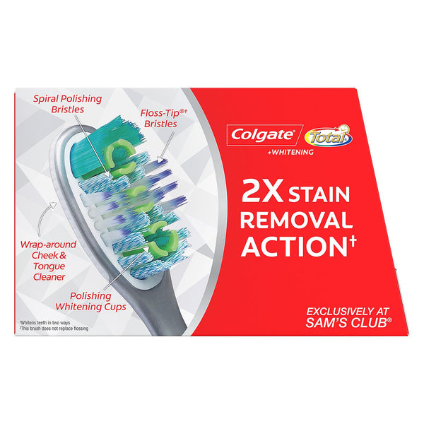 Colgate Total Whitening Toothbrush, Soft (8 pk.)