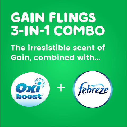 Gain flings! +AromaBoost Laundry Detergent Pacs, Original (132 ct.)
