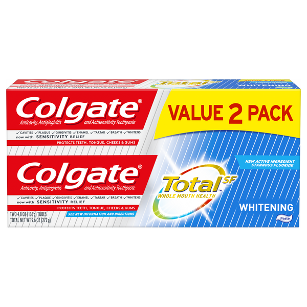 Colgate Total Whitening Toothpaste (4.8 oz., 2 pk.)