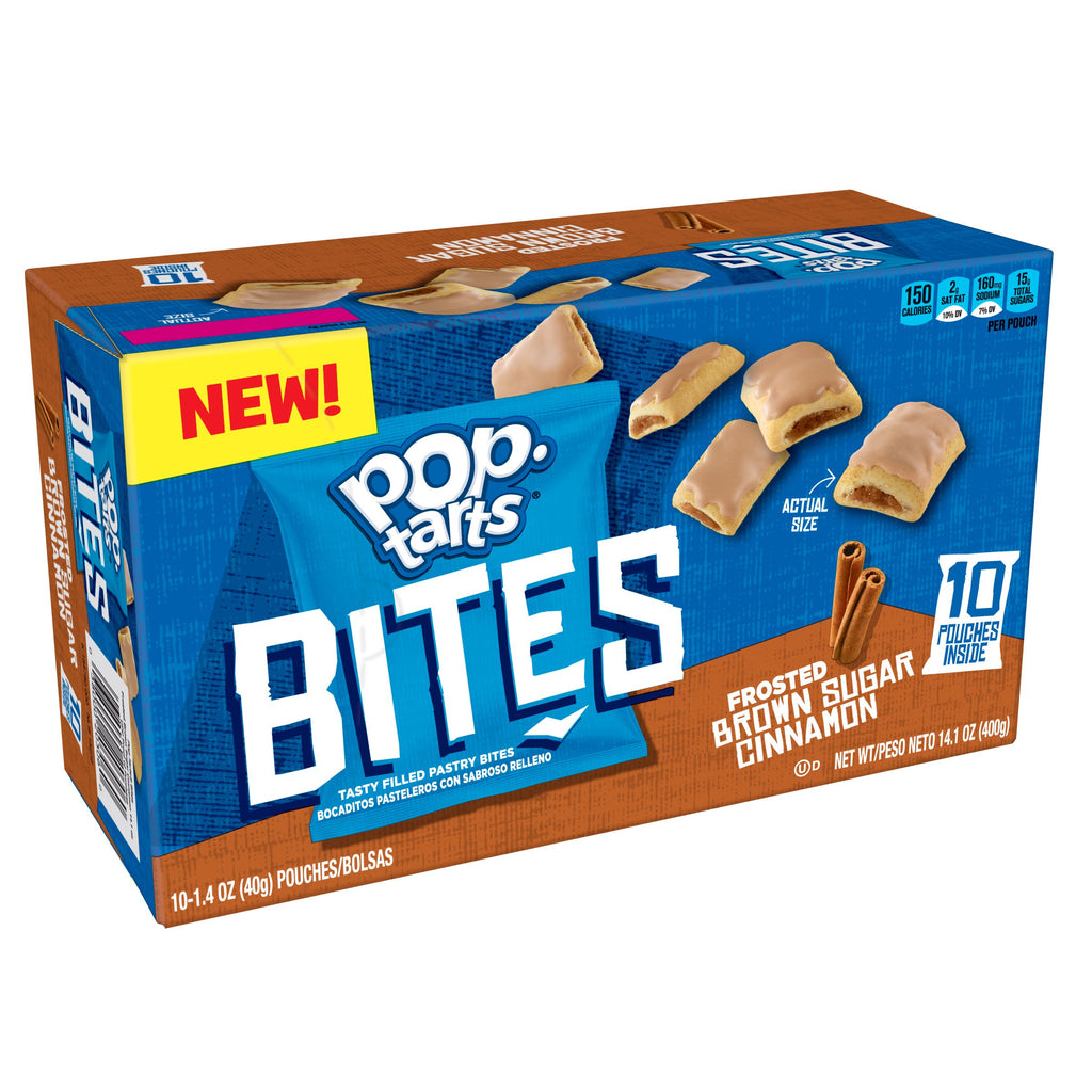 Kellogg's Pop-Tarts Bites, Frosted Brown Sugar Cinnamon, (10/ 1.4oz)