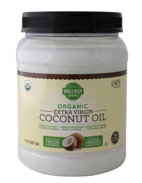 Wellsley Farms Organic Extra Virgin Coconut Oil, 54 oz.