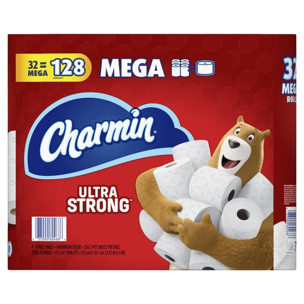 Charmin Ultra Strong Mega Roll Toilet Paper, (231 Sheets/Roll)