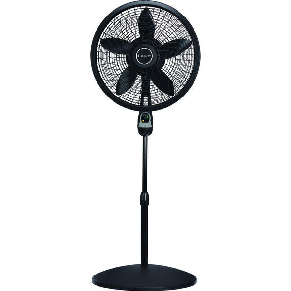 Lasko 18” Oscillating Pedestal Stand 3-Speed Fan, Black