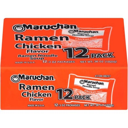 Maruchan Ramen Chicken Flavor Noodle Soup, (12ct. 3oz.)