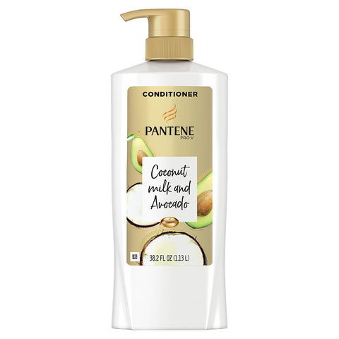 Pantene Pro-V Coconut Milk and Avocado Moisturizing Conditioner, (Coconut Milk and Avocado Moisturizing Shampoo, (38.2fl.oz.)
