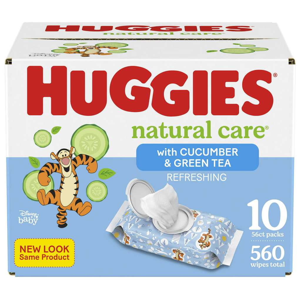 Huggies Natural Care Sensitive Baby Wipes, Refreshing Clean, (560ct.)
