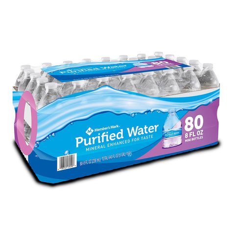 Members Mark Purified Water, (80/8oz.)