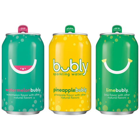 bubly Sparkling Water Variety Pack (12oz / 24pk)