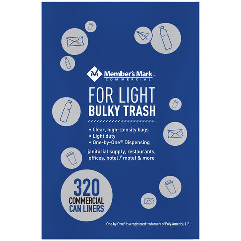 Member's Mark 33 Gallon Commercial Trash Bas (320 ct.)