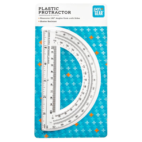 Pen + Gear Plastic Protractor, Clear