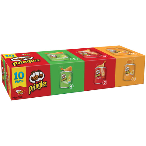 Pringles Grab & Go! Stack Potato Chips (10 Ct, 13.7oz)