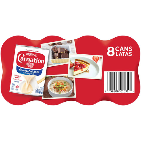 Nestle Carnation Evaporated Milk (12 oz. cans, 8 pk.)