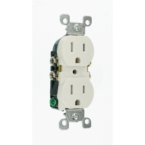 Leviton 15 Amp Tamper-Resistant Duplex Outlet, (10-Pack)