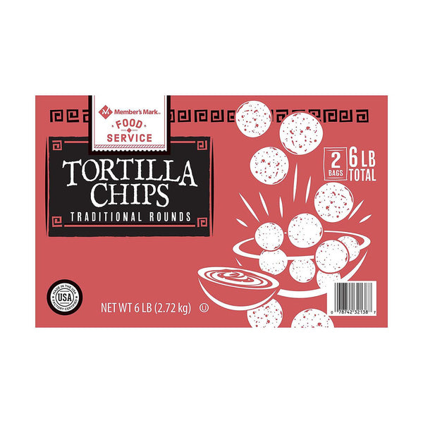 Member's Mark Round Yellow Tortilla Chips (3lbs., 2ct.)