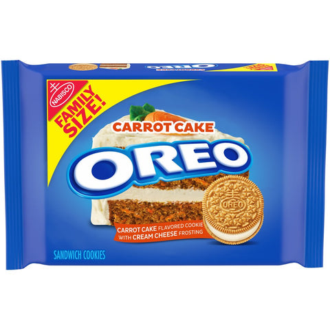 OREO Carrot Cake Sandwich Cookies, Family Size, (17oz.)
