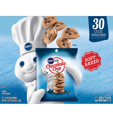 Pillsbury Soft Baked Mini Chocolate Chip Cookies (1.5 oz., 28 ct.)