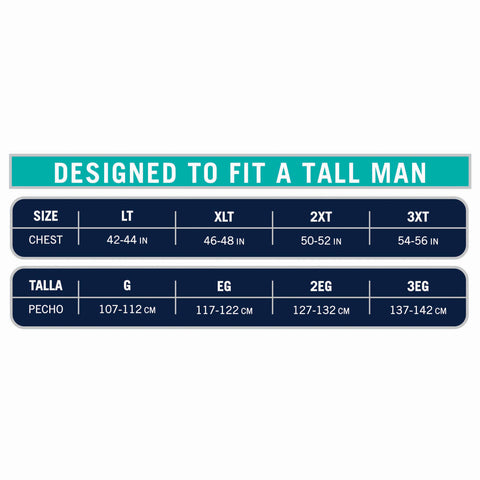 Fruit of the Loom Tall Men's Collection White Crews Extended Size, (3-Pack)