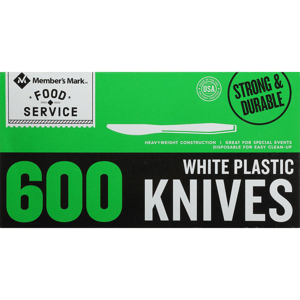 Member's Mark White Plastic Knives (600 ct.)