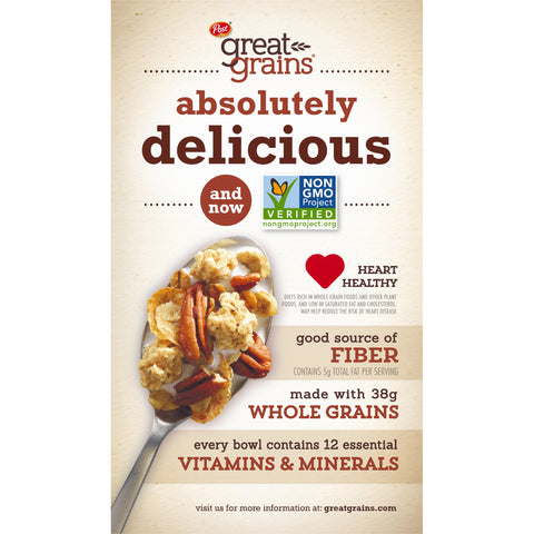 Post Great Grains Cereal, Crunchy Pecan (19 oz.)l