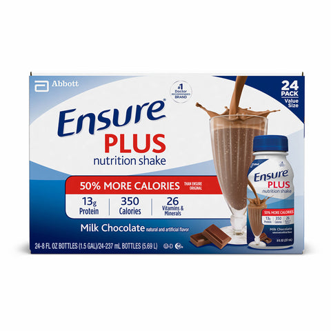 Ensure Plus Nutrition Shake, Milk Chocolate (8 fl. oz., 24 ct.)