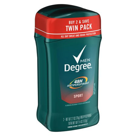 Degree Men Original Protection Antiperspirant Deodorant, Sport (2.7 oz, 2-Pk)