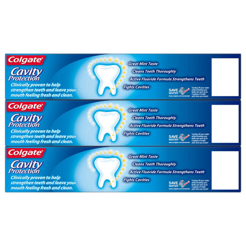Colgate Anti-cavity Great Regular Flavor Toothpaste, (3pk./6 oz.)