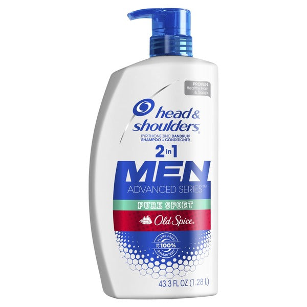 Head and Shoulders 2 in 1 Shampoo, Old Spice Pure Sport (43.3 fl. oz.)