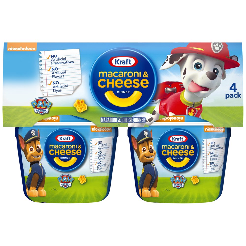 Kraft Macaroni & Cheese Dinner Cups, Paw Patrol (4ct.)