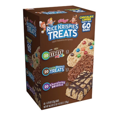 Kellogg's Rice Krispies Treats Variety Pack, 60 ct.