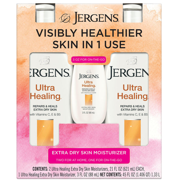 Jergens Ultra Healing Lotion, (2 pk./21 oz. & 3oz.)
