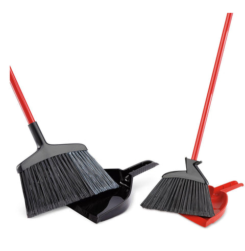 Libman Heavy Duty Brooms w/ Dustpans, 2 Pack