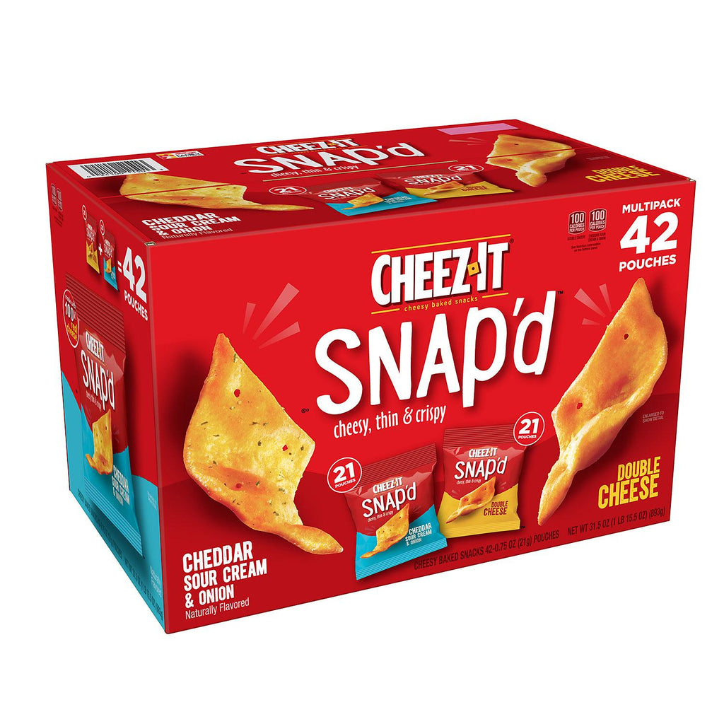 Cheez-It Snap'd, Variety Pack (0.75 oz., 42 pk.)
