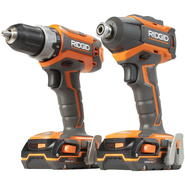 RIDGID, 18-Volt X4 Lithium-Ion Cordless Drill/Driver and Impact Driver 2-Tool Combo Kit