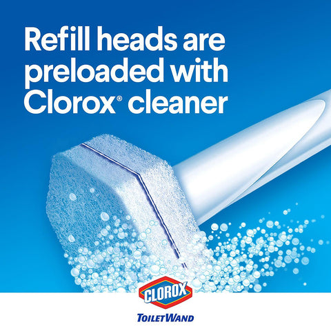 Clorox Toilet Wand, 36 Disinfecting Cleaning Head Refills + 1 Toilet Wand Handle