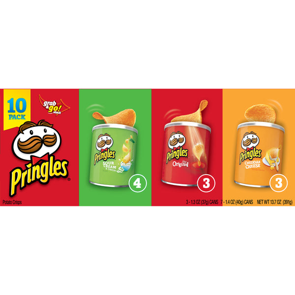 Pringles Grab & Go! Stack Potato Chips (10 Ct, 13.7oz)