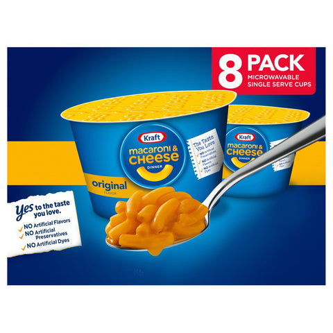 Kraft Macaroni & Cheese Dinner Cups (8ct.)