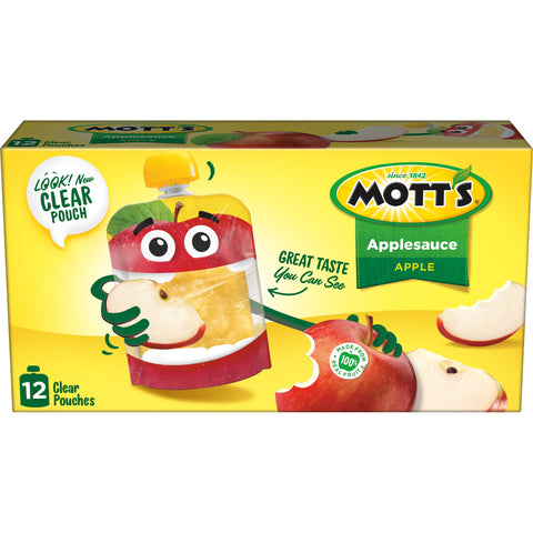 Mott's Applesauce Pouches, Apple (12ct., 3.2oz)