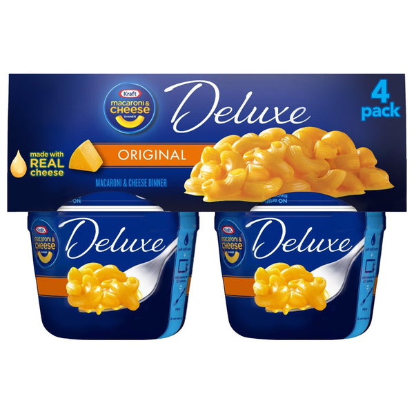 Kraft Deluxe Macaroni & Cheese Dinner Cups, (4ct.)