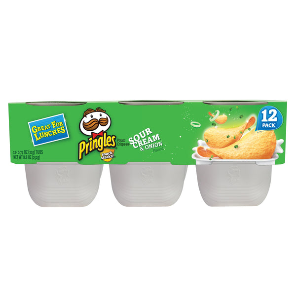 Pringles Potato Crisps, Sour Cream & Onion (12ct.)